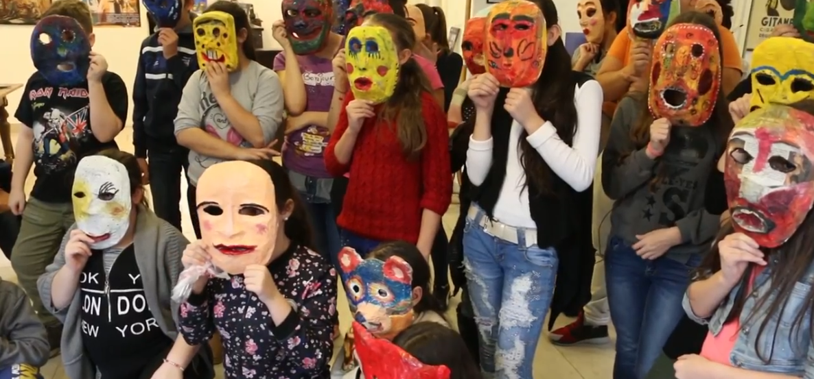 Farsangi maszkkészítés a Józsefvárosi Galériában 2017.02.13.