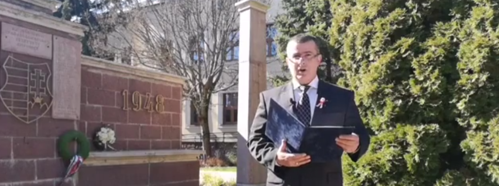 Dr. Lengyel Róbert -Siófok Város Önkormányzat Polgármesterének ünnepi beszéde 2020.03.16.