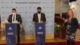 Kiss Ambrus, általános főpolgármester-helyettes és Fürjes Balázs sajtótájékoztatója a Fővárosi Közfejlesztések Tanácsának üléséről 2021.03.25.