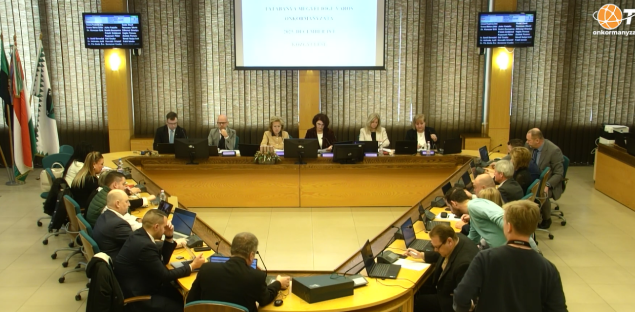 Tatabánya Megyei Jogú Város Önkormányzatának Közgyűlése 2025.12.18.